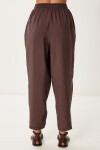 Kolsuz Bluz Pantolon Takım KAHVERENGİ LMC0058