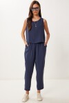 Kolsuz Bluz Pantolon Takım LACİVERT LMC0058