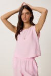 Kolsuz Bluz Pantolon Takım ŞEKER PEMBE LMC0058