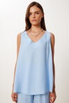 Modal Bluz Pantolon Takım GÖK MAVİ LMC0059