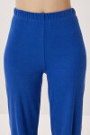Askılı Crop Fitilli Örme Pijama Takımı KOYU MAVİ LRN0018