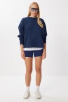 Basic Yumuşak Modal Sweatshirt LACİVERT LUB0245