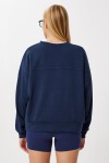 Basic Yumuşak Modal Sweatshirt LACİVERT LUB0245