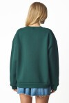 Fermuar Detaylı Şardonlu Sweatshirt HAKİ LUB0003