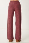 Geniş Paça Rahat Yumoş Pantolon BORDO LUB0073