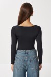 Kalp Yaka Polyamid Body SİYAH LUB0264