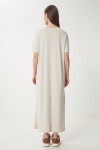 Oversize Basic Yazlık Örme Elbise TAŞ LUB0082