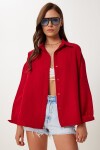 Oversize Müslin Gömlek BORDO LRG0027