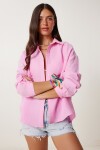 Oversize Müslin Gömlek PEMBE LRG0027