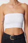 Straplez Fitilli Örme 2li Paket Büstiyer SİYAH BEYAZ LUB0211