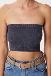 Straplez Fitilli Örme 2li Paket Büstiyer TAŞ ANTRASİT LUB0211