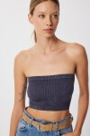 Straplez Fitilli Örme Büstiyer ANTRASİT LUB0218