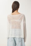 Ajurlu Mevsimlik Triko Bluz KEMİK LYY0092