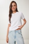Basic Mevsimlik Triko Bluz BEYAZ LUS0119