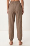 Cepli Rahat Krinkıl Şalvar Pantolon VİZON LFW0024