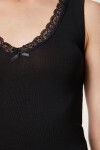Dantel Detaylı Örme Bodysuit SİYAH LZV0016