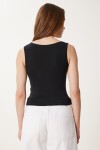 Dantel Detaylı Örme Bodysuit SİYAH LZV0016
