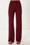 Dokulu Bluz Pantolon Takım BORDO LZV0014