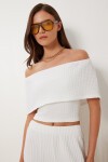 Dokulu Bluz Pantolon Takım EKRU LZV0014