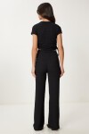 Dokulu Esnek Bluz Pantolon Takım SİYAH LZV0011