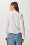 Gömlek Yaka Anvelop Poplin Bluz BEYAZ LZV0040