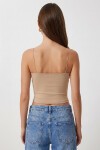 İp Askılı 2li Paket Örme Büstiyer KAHVERENGİ BEJ LDI0001