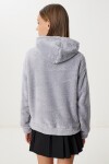 Kapüşonlu Cepli Peluş Sweatshirt GRİ LZV0020