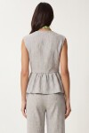 Keten Bluz Pantolon Takım GRİ LAZ0009