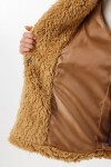 Oversize Suni Kürk Kaban CAMEL LVW0008