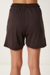 Polo Yaka Basic Örme Şort Takım KAHVERENGİ LUS0159