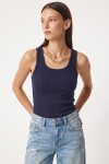 3lü Fitilli Kalın Askılı Örme Atlet YEŞİL LACİVERT KİREMİT LRN0060