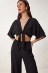 Bağlamalı Alt-Üst Ayrobin Takım SİYAH LFW0028