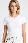 Basic Sandy Örme T-shirt BEYAZ LZV0075