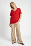 Dantelli Oversize Mevsimlik Triko Bluz KIRMIZI LYY0145