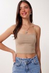 İp Askılı 2li Paket Örme Büstiyer BEYAZ BEJ LDI0001