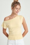 Kayık Yaka Bluz SARI LUB0359