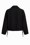 Kısa Poplin Trençkot SİYAH LBY0069