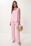 Modal Bluz Pantolon Takım ŞEKER PEMBE LMC0059
