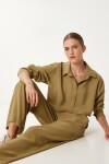 Modal Gömlek Pantolon Takım ZEYTİN YEŞİLİ LBV0063