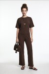Modal T-shirt Pantolon Takım KAHVERENGİ LUB0385