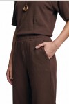 Modal T-shirt Pantolon Takım KAHVERENGİ LUB0385