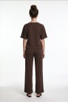 Modal T-shirt Pantolon Takım KAHVERENGİ LUB0385
