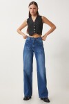 Orta Bel Geniş Paça Bol Jeans MAVİ LUT0009