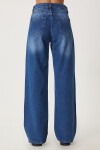 Orta Bel Geniş Paça Bol Jeans MAVİ LUT0009