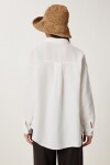 Oversize Basic Müslin Gömlek EKRU LMX0002