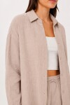 Oversize Müslin Gömlek Pantolon Takım TAŞ LSA0014
