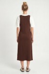 T-shirt Elbise İkili Modal Takım KAHVERENGİ LNT0038