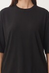 Vatkalı İnterlok Tshirt SİYAH LUS0085