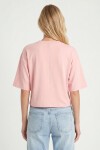 Yarasa Kollu Basic Modal T-shirt ŞEKER PEMBE LUB0357