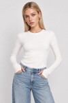 3lü Paket Bisiklet Yaka Basic Örme Bluz SİYAH KAHVERENGİ EKRU LCR0012